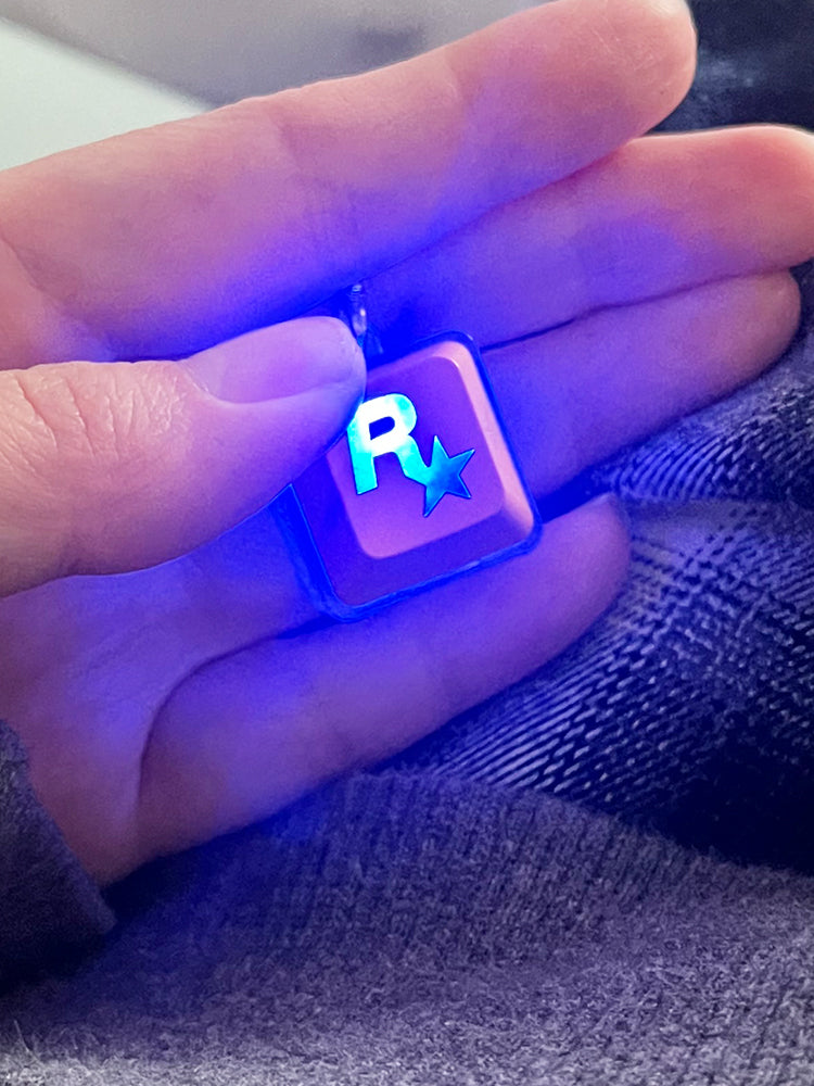 RGB keycap Keyrings with custom design antianxiety Relief toy