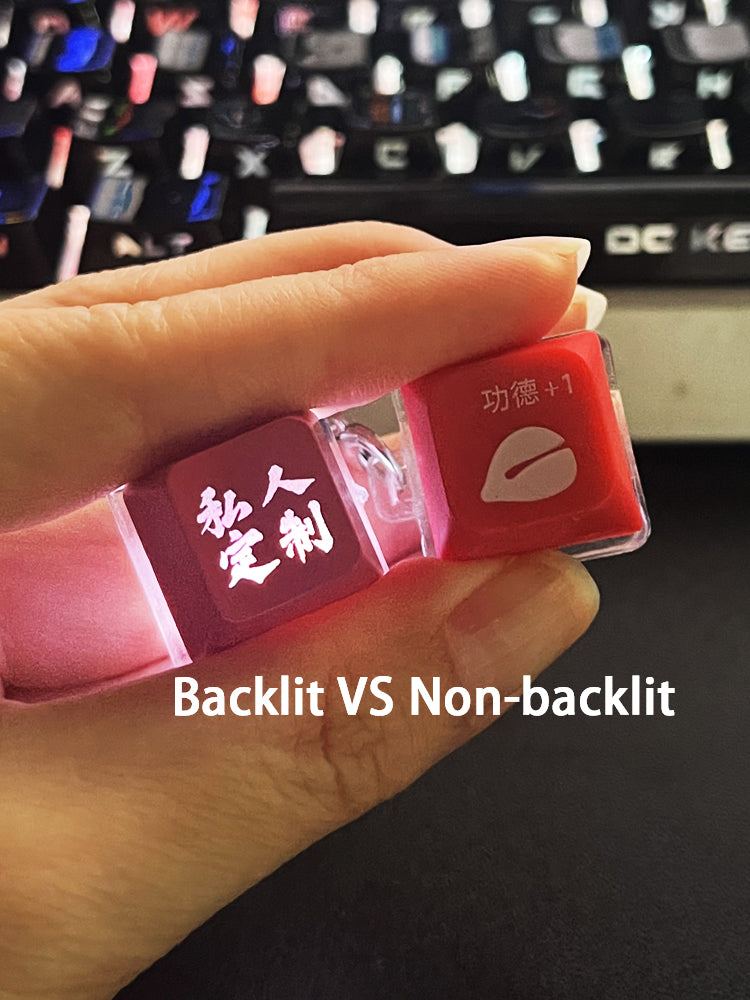 Custom your own RGB keycap Keyrings pocket-size Antianxiety Relief toy