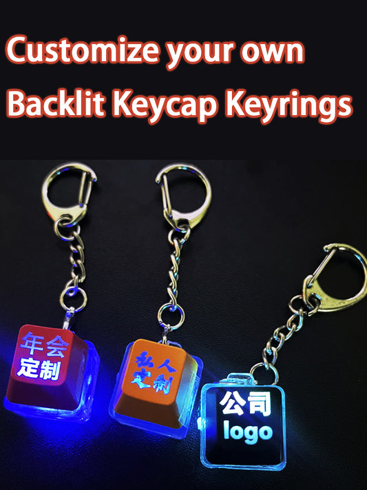 Custom your own RGB keycap Keyrings pocket-size Antianxiety Relief toy
