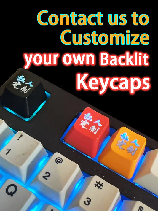 Backlit Colorful custom mechanical Keycaps