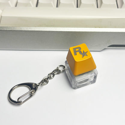 RGB keycap Keyrings with custom design antianxiety Relief toy