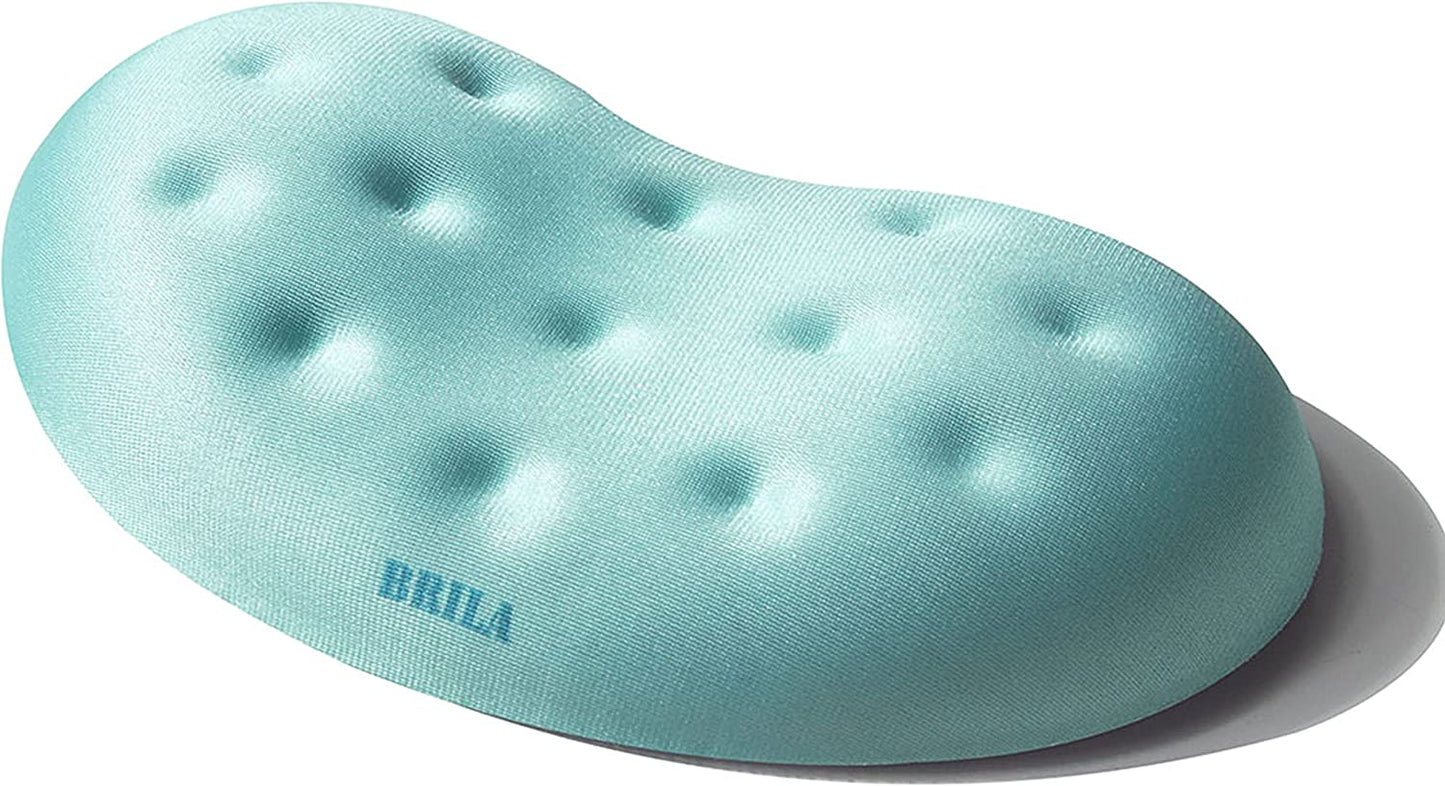 BRILA Ergonomic Memory Foam Mouse Wrist Rest Support Pad Cushion for Computer, Laptop, Office Work, PC Gaming - Massage Holes Design - Wrist Pain Relief