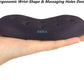 BRILA Ergonomic Memory Foam Mouse Wrist Rest Support Pad Cushion for Computer, Laptop, Office Work, PC Gaming - Massage Holes Design - Wrist Pain Relief