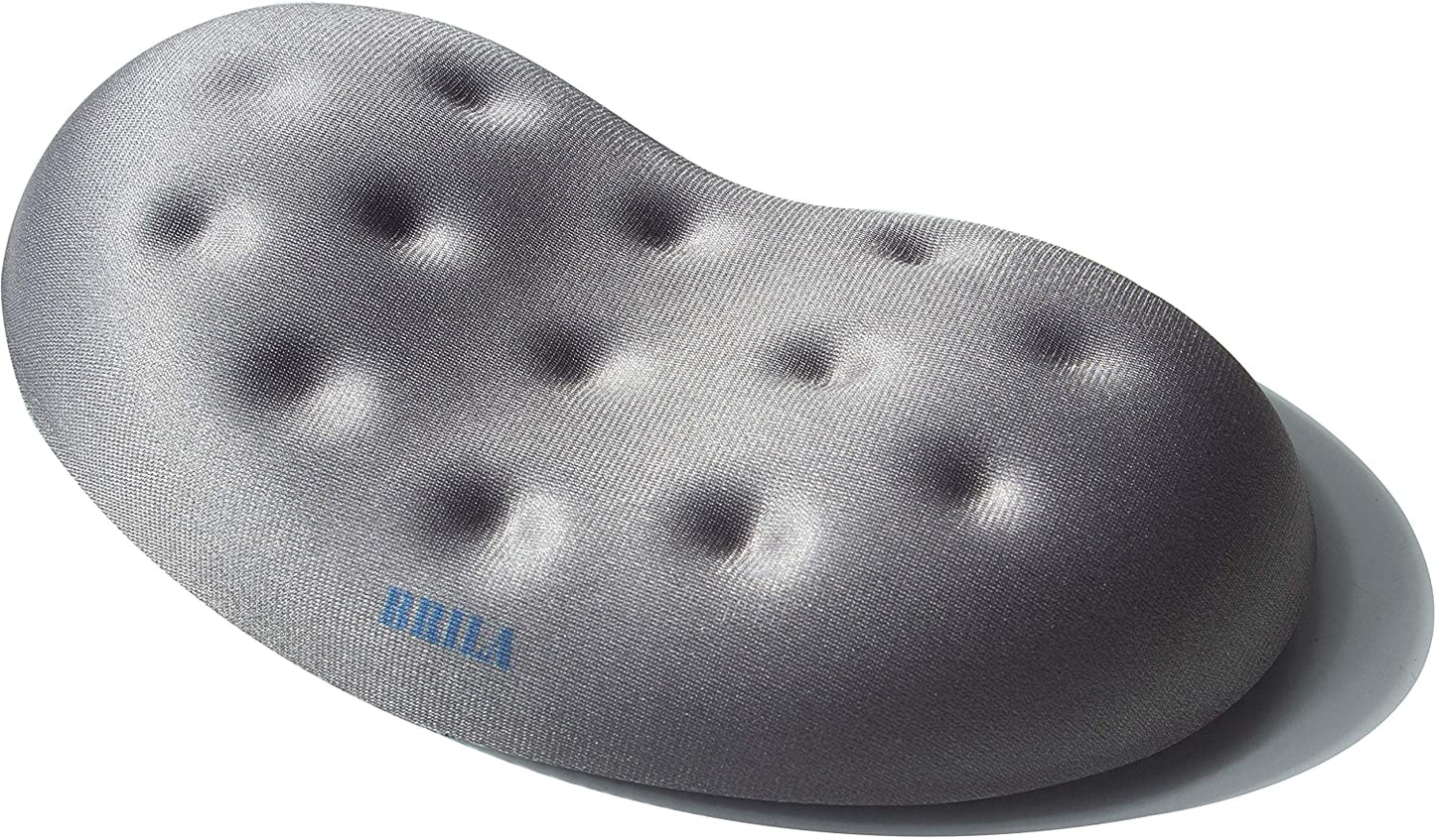 BRILA Ergonomic Memory Foam Mouse Wrist Rest Support Pad Cushion for Computer, Laptop, Office Work, PC Gaming - Massage Holes Design - Wrist Pain Relief